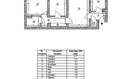 Apartament cu 3 camere semidecomandat în Titan - 11