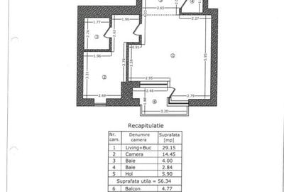Apartament 2 cam.Aviatiei Park cu parcare subterana inclusa - 15