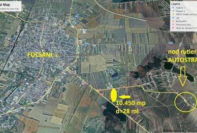 Teren 10.450 mp, D=28 ml, langa AUTOSTRADA A7 - 1