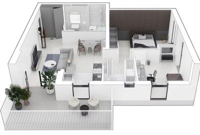 Apartament cu 3 camere 72,35 mp, zona Torontalului