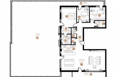 Apartament 4 camere de vanzare in Floresti - 3