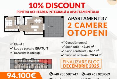Apartament 2 camere OTOPENI PROIECT NOU. Direct Dezvoltator! - 7