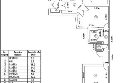 Apartament cu 3 camere semidecomandat în Cotroceni - 11