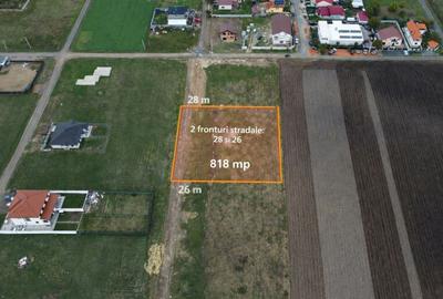 Teren de 818 mp, în Moșnița Nouă - 3