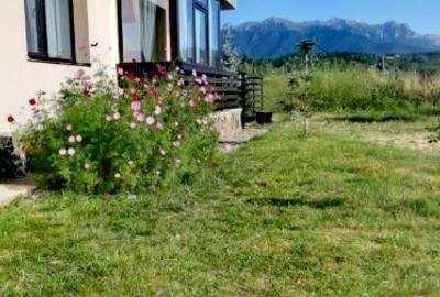 Închiriere ap. 2 camere zona Bran vedere direct la Munții Bucegi lângă castelul Bran