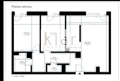 Apartament cu 3 camere semidecomandat, mobilat în Plopilor - 7
