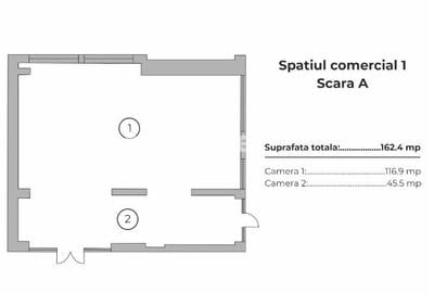 Spatiu Comercial 91 MP - Vitrina 12ML | Vulcan Residence - Sos Progresului - 13