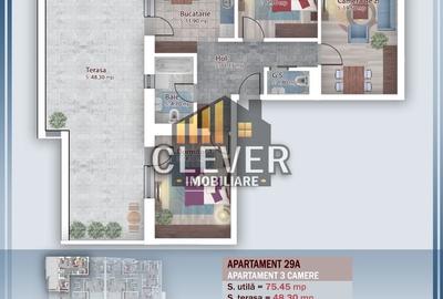 Apartament 3 camere cu terasă de 48 mp - Theodor Pallady - 1