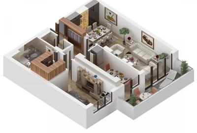 Apartament 2 camere tip 2D - 72 mp utili + terasa - Isaran Residence, Brasov - 6