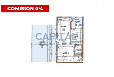 Apartament cu 2 camere semidecomandat în Mărăști