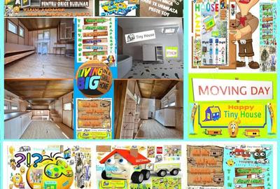 Rulota Tiny House Mini Casa Mobila Pe Roti Birou Afacere De Locuit Vacanta De Lemn Hambar De Vis - 2