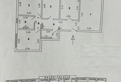 4 camere etaj intermediar 2 grupuri sanitare 90 mp - 10