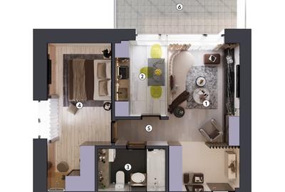 Apartament cu 2 camere decomandat în Theodor Pallady - 1