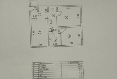 Apartament cu 2 camere, mobilat în Crângași - 9