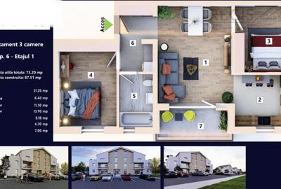 Apartamente 3 camere predare in Septembrie si Decembrie 2025 - 1