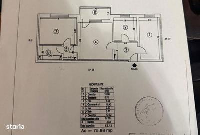 Apartament cu 3 camere semidecomandat în Gară
