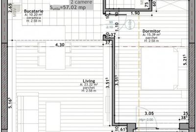 Apartament cu 2 camere semidecomandat, mobilat în Zorilor - 14