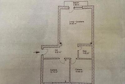 Apartament cu 2 camere semidecomandat în Central - 6