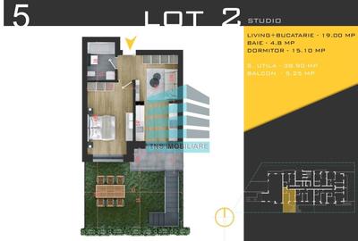 Apartament Modern 2 Camere, 35 mp Gradina, Pallady  Teclu - 5