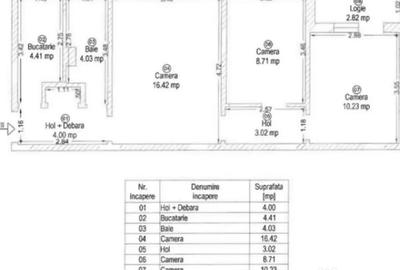 Apartament cu 3 camere semidecomandat în Semicentral - 1
