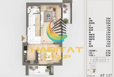 Pallady 4 camere duplex premium suprafata generoasa 195 mp - 2