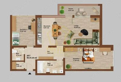 0% COMISION Apartamente cu 3 camere, finalizare decembrie | Buziasului