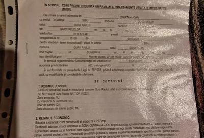 Teren de 797 mp, în Gura Râului - 1