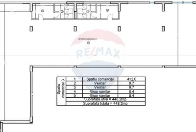 Spațiu comercial, de 448.20001220703 mp, în Nord-Vest - 4