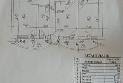 Apartament cu 3 camere 90,11 mp, bloc 1996 - Unirii - 13