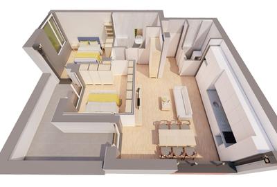 Apartament cu 3 camere decomandat în UTA