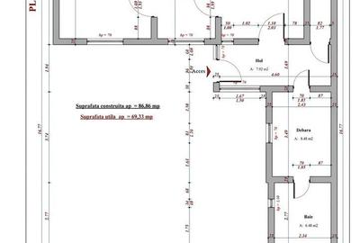 Apartament cu 2 camere în Pârneava - 1