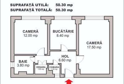Apartament cu 2 camere decomandat în Basarabia - 10