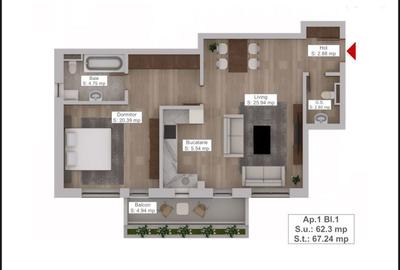 Apartament cu 2 camere decomandat în Centrul Istoric - 3