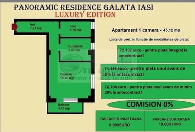 Apartament decomandat de vanzare in Iasi, Galata, 45,12 mp, bloc nou - 2