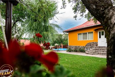 FILM3D! Doua case cu:piscina,foisor,arbori decorativi,1.700m