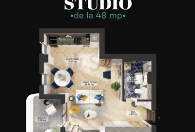 Garsonieră decomandată în Central - 2