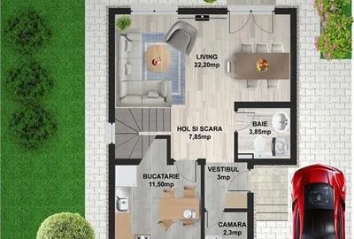 Vila 4 camere+mansarda izolata in Domnesti - 6