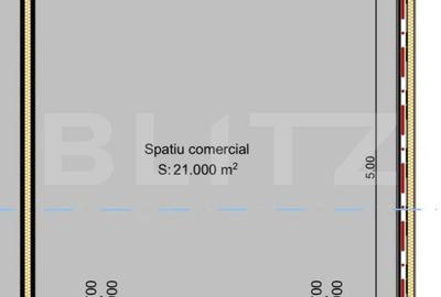Spațiu comercial, de 20 mp, în Florești