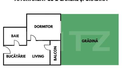 Apartament modern cu gradina mare – 2 camere, Sesu de Sus - 11