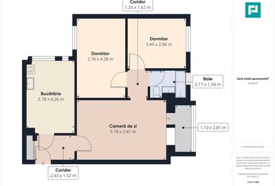 Apartament cu 3 camere semidecomandat, mobilat în Aurel Vlaicu - 7