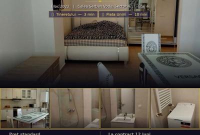 Garsonieră decomandată în Tineretului
