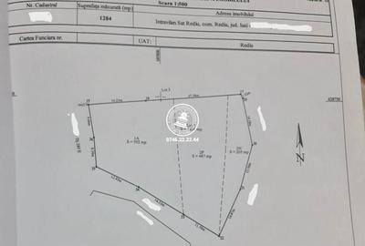Teren de 1284 mp, în Rediu