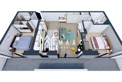 Apartament cu 3 camere decomandat în Veterani - 2