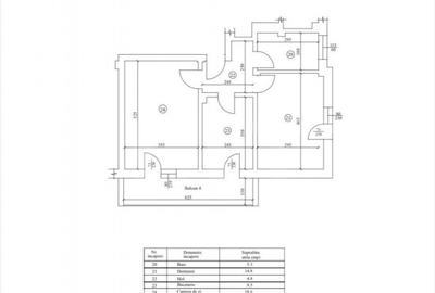 Apartament cu 2 camere decomandat în Central