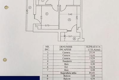 Apartament cu 3 camere decomandat, mobilat în Moșilor