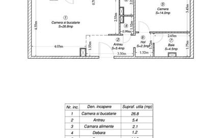 Apartament de vanzare, 2 camere, model mare, balcon, view, Andrei Saguna - 10