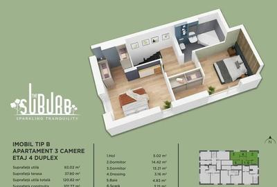 Duplex 3 camere The Suburb Buftea - 36