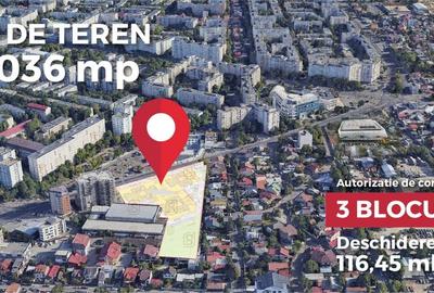Teren generos cu potential de dezvoltare imobiliara, zona Aparatorii Patriei
