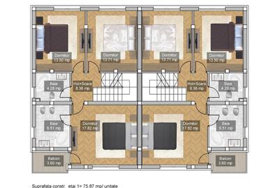 Vila P+1+M cu 4 camere , 3 bai | Incalzire pardoseala - 13