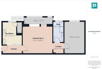 Apartament cu 2 camere in Vlaicu - 4